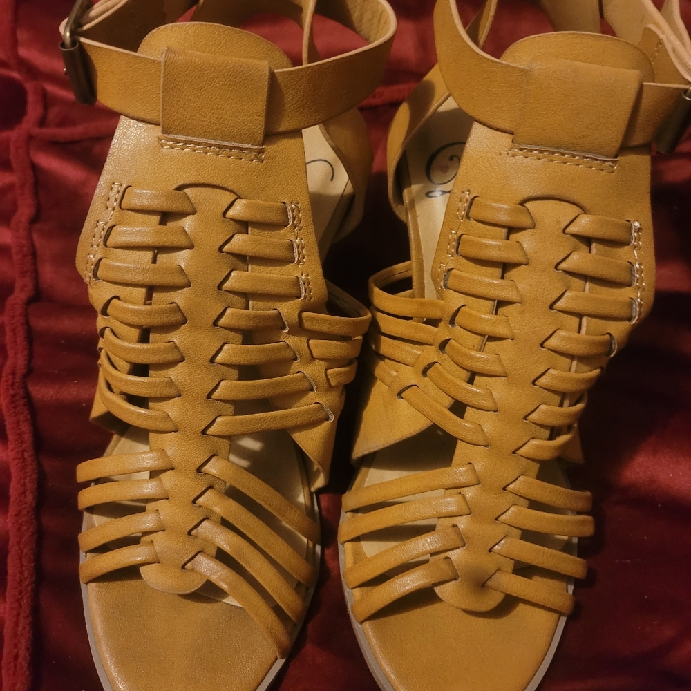 brown sandals